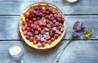 crostata lamponi mela marmellata ricotta