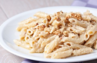 maccheroni miele noci pecorino pasta fredda