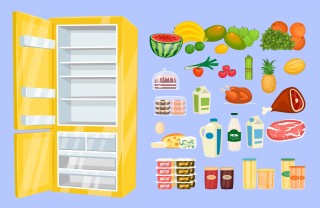 sistemare alimenti in frigo, conservare alimenti in frigo