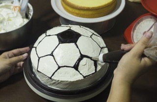 torte a tema calcio, torte decorate calcio, torta calcio