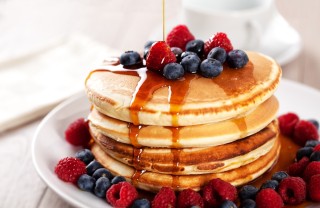pancakes, senza uova, ricetta leggera