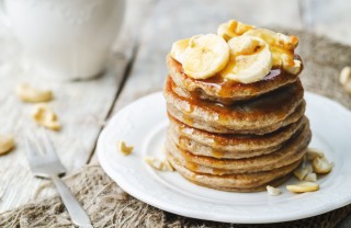 pancake, banana, avena