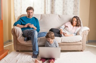 Famiglia in quarantena