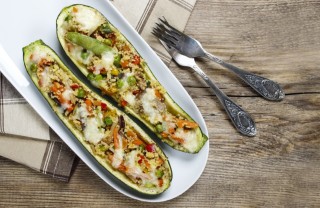 zucchine, verdure, ripieni senza carne