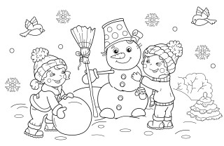 disegni inverno da colorare bambini, disegni inverno da colorare, disegni invernali da colorare