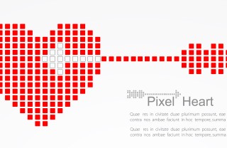 cuori pixel art, pixel art cuore