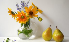 vaso frutta decorazione fiori