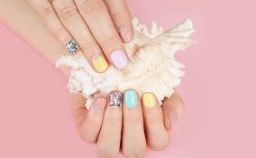 nail art, decorazione, unghie corte