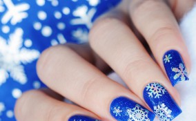 nail art, inverno, decorazione unghie