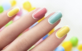 nail art, colori pastello, unghie