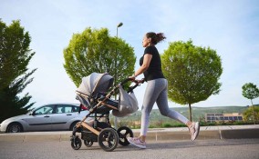 ginnastica con il passeggino