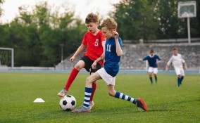 partita di calcio dei figli