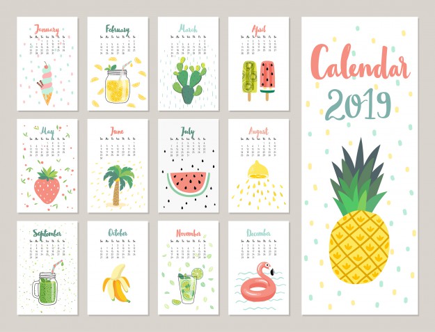 calendario: modelli da personalizzare gratis