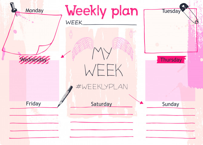 Planner settimanale da stampare – The Pocket Mama Blog