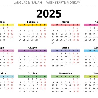 calendario 2025 da stampare gratis, calendario 2025 da stampare