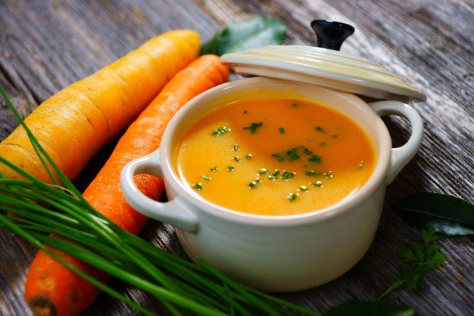 zuppa vellutata carote panna cumino