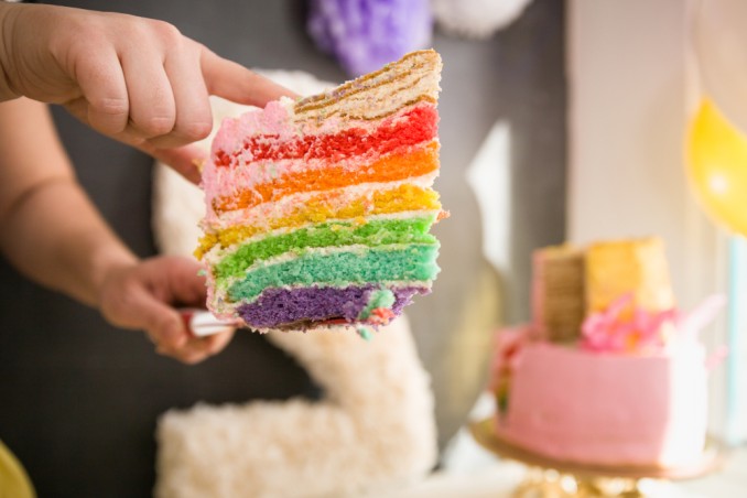 rainbow cake ricetta