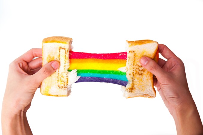 Panino arcobaleno