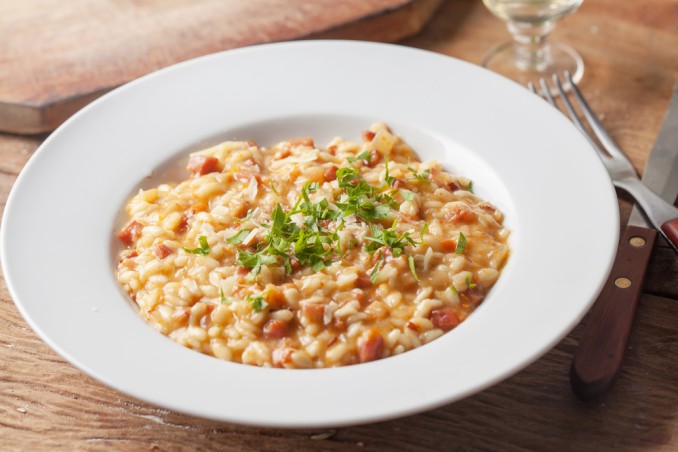 Risotto pancetta